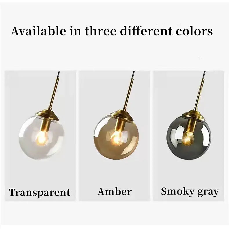 DecorBites™ Luxury Nordic LED Chandelier with Glass Shades