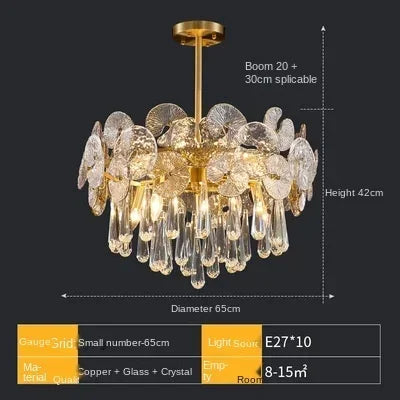 Luxury Crystal Lotus Chandelier