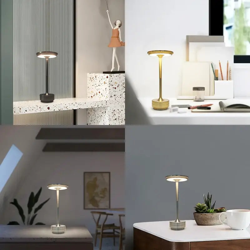 DecorBites™ Simple charging LED Desk Lamp restaurant bar desk lamp dimming atmosphere retro portable charging touch USB