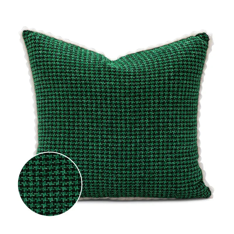 DecorBites™ Cartoon Christmas Pillow Covers: Festive Decor for Sofa - Embroidered Design