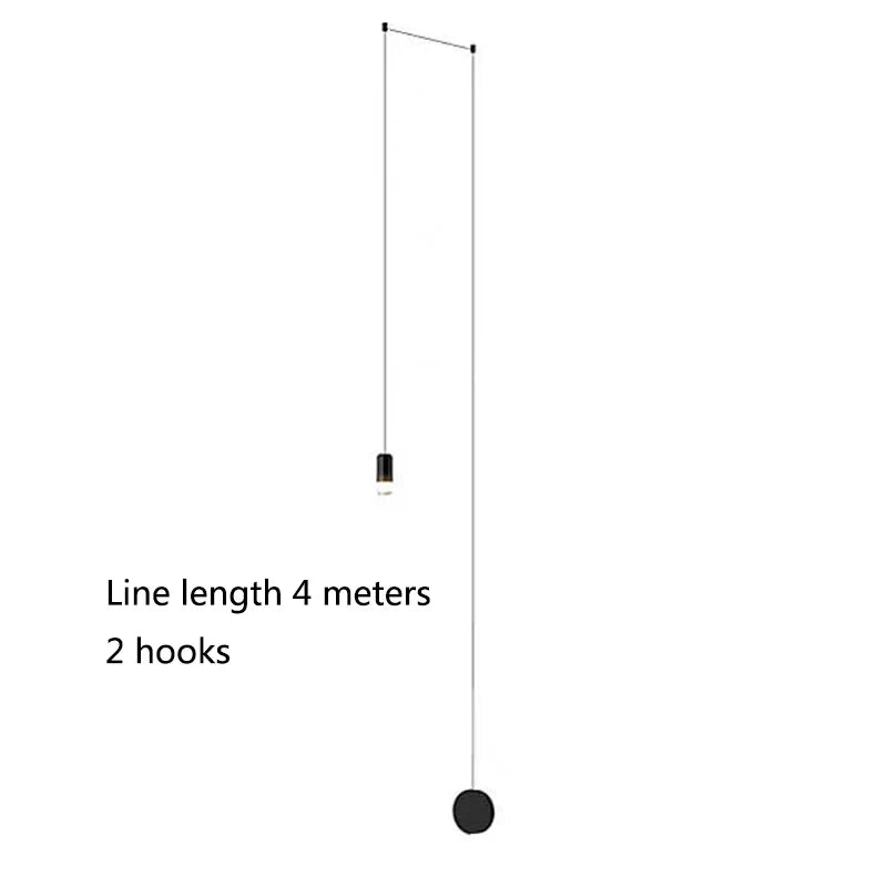 DecorBites™ Black Minimalist LED Wall Lamp for Bedroom and Living Room