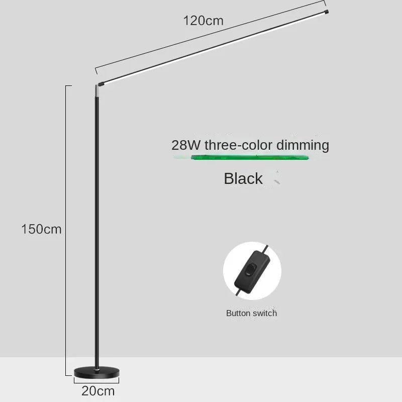 Lámpara de suelo LED Decorbites™: Accesorio de lectura minimalista súper brillante para sala de estar y dormitorio