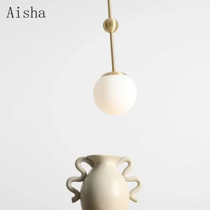 DecorBites™ Gold Glass Chandelier 3-Head Lamp Fixture for Living & Dining Room