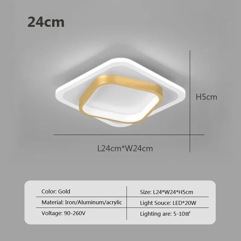 DecorBites™ LED Ceiling Light: Modern Surface Mount for Bedroom, Living Room, Hallway
