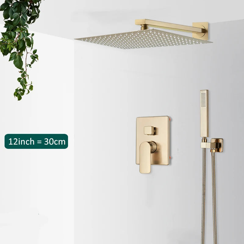 Gold Wall Shower System