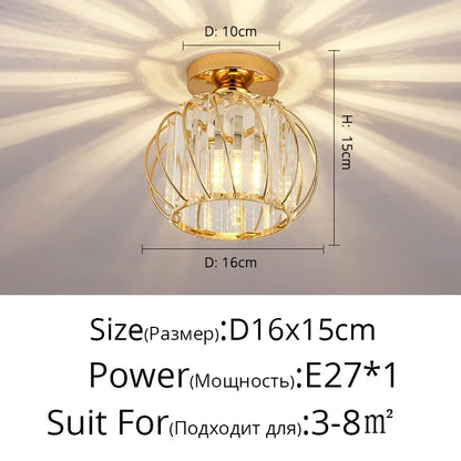 Lámpara de araña LED de cristal DecorBites™ para iluminación moderna de salas de estar, estudios y pasillos