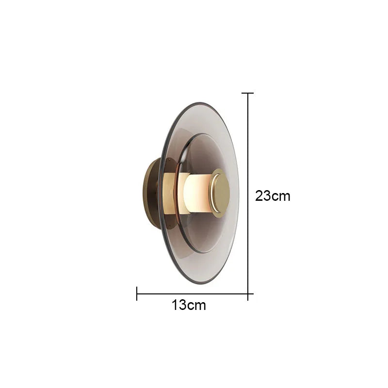 DecorBites™ Glass Wall Lamp: Nordic Minimalist LED for Dining, Living, Bedroom