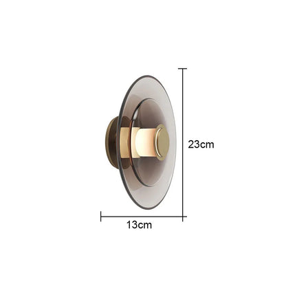 DecorBites™ Glass Wall Lamp: Nordic Minimalist LED for Dining, Living, Bedroom