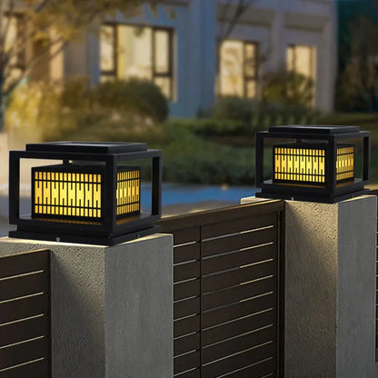 DecorBites™ LED Garden Light: Modern Galvanized Street Lamp for Outdoor Landscapes