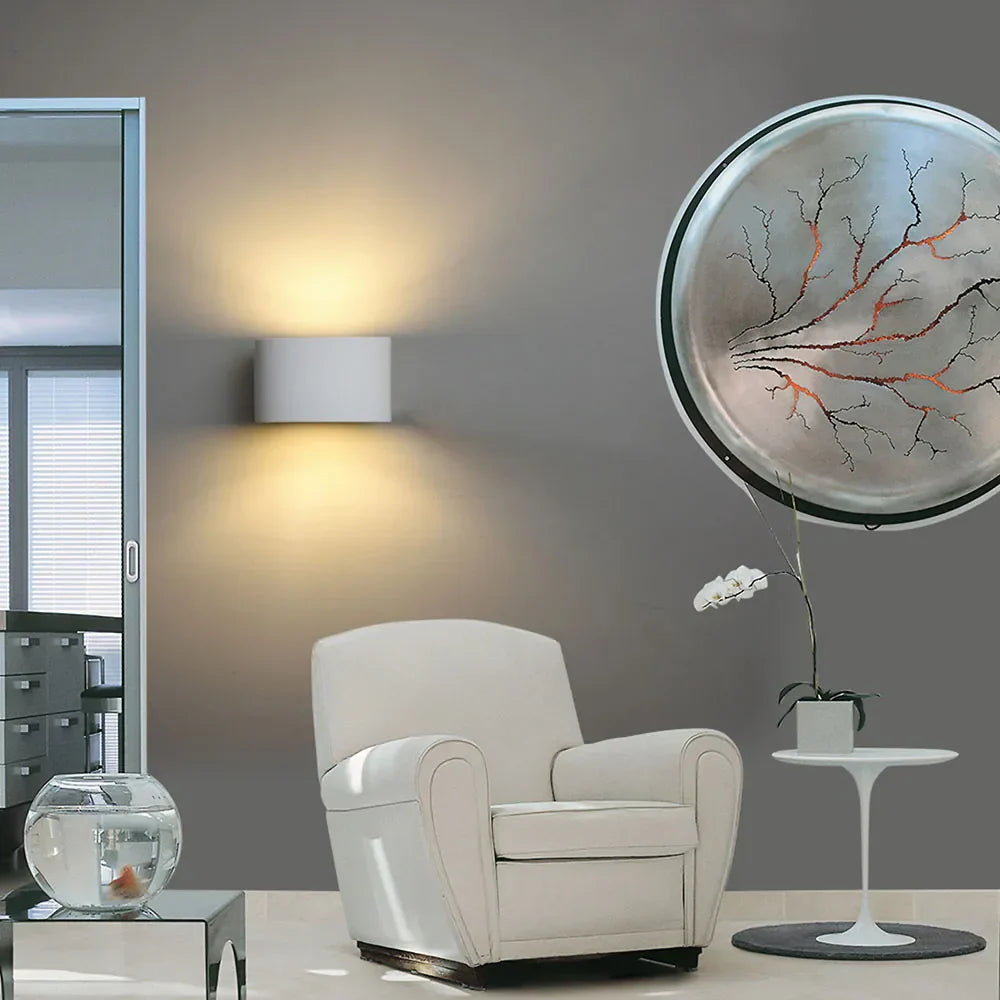 DecorBites™ Gypsum LED Wall Lamp 5W Sconces Modern Indoor Lighting Bedroom Living Room