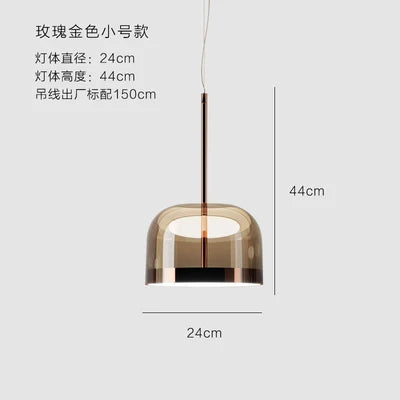 DecorBites™ Equatore Glass Pendant Light for Modern Dining Room Decor and Luxury Loft House