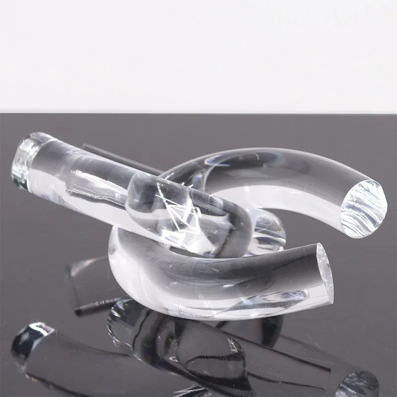 Adornos DecorBites™ de nudos geométricos de cuerda acrílica - Figuras decorativas para el hogar