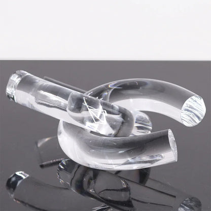 Adornos DecorBites™ de nudos geométricos de cuerda acrílica - Figuras decorativas para el hogar