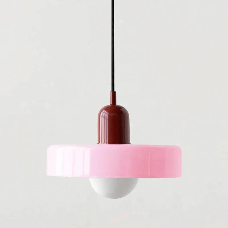 Orange Glass Pendant Light