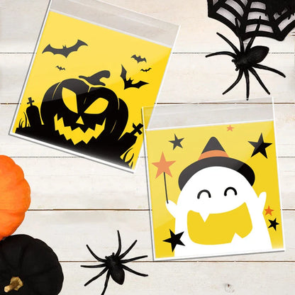 DecorBites™ Halloween Biscuits Packaging Bags 100PCS - Kitchen Pastry Decoration Essentials
