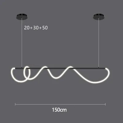Lámpara colgante de manguera larga LED Decorbites™ para comedor, cocina o bar
