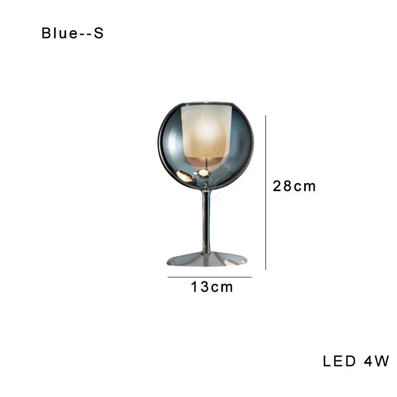 Lámpara de mesa decorativa de cristal cromado oro Decorbites™ para sala de estar de lujo, villa, tienda, café