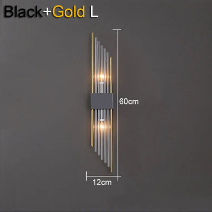 DecorBites™ Crystal Wall Lamp: Elegant LED Indoor Lighting for Living Room, Bedroom, Hotel, and TV Background