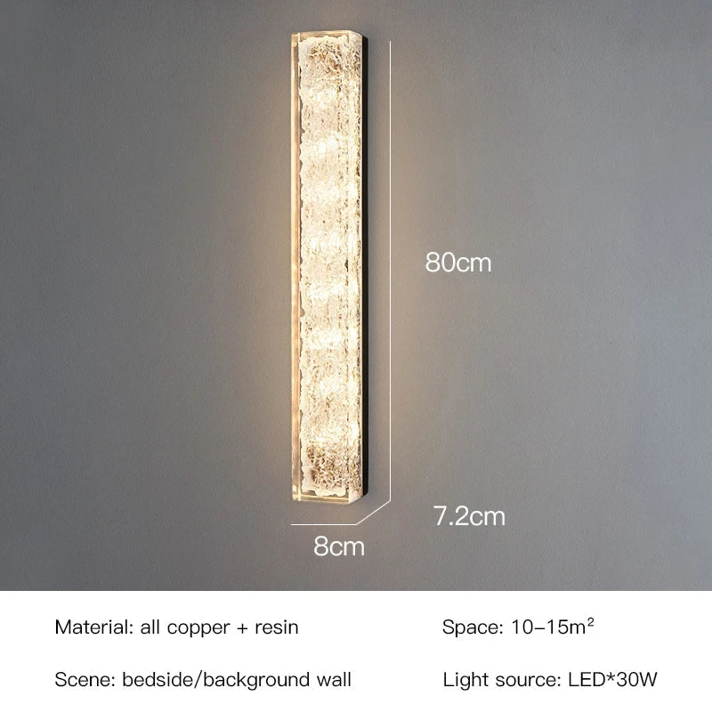 DecorBites™ LED Resin Wall Lamp for Bedroom and Living Room