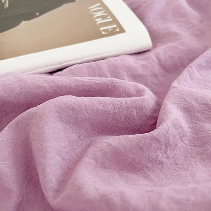 DecorBites™ Cotton Bedding Set: Soft Duvet Sheets, Pillowcases, Comforter Set - All Seasons Comfort