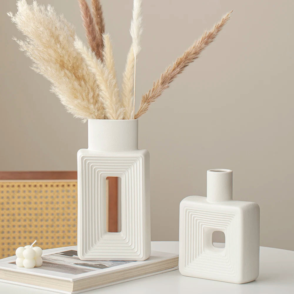 TINCTOTNIC Rustic Minimalist Square Vase