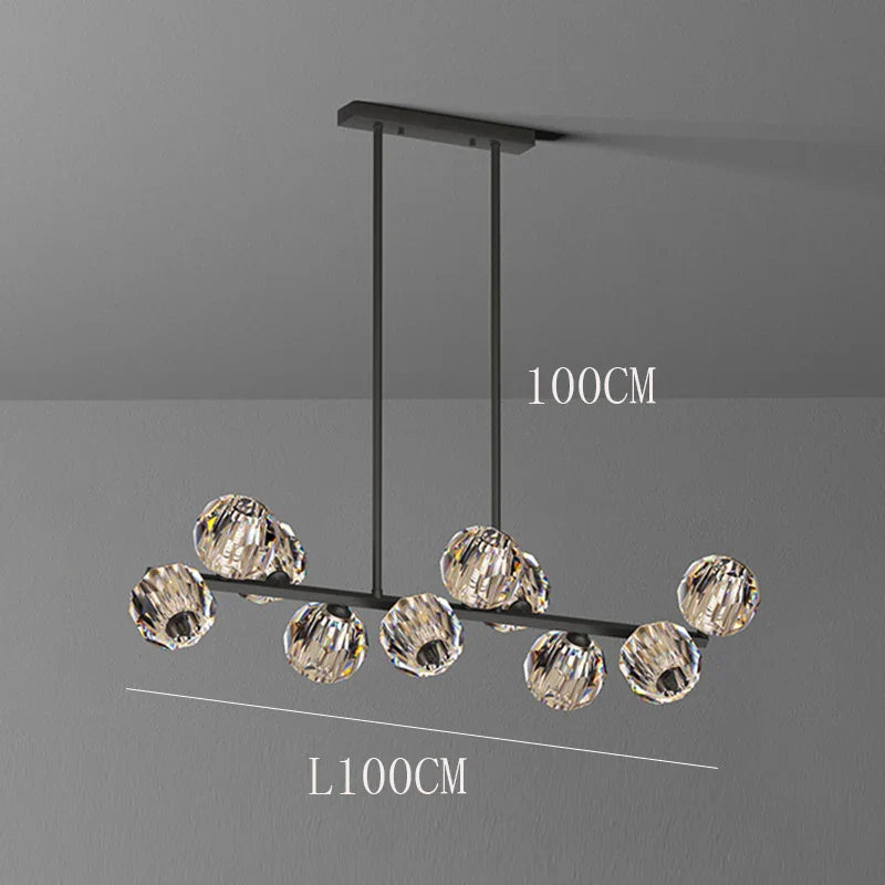 ثريا كريستال DecorBites™‎ معلقة لغرفة المعيشة وغرفة الطعام بديكور فاخر