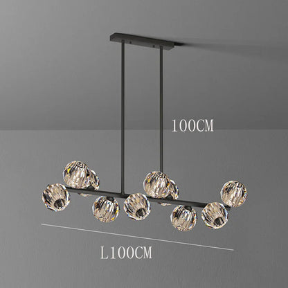 ثريا كريستال DecorBites™‎ معلقة لغرفة المعيشة وغرفة الطعام بديكور فاخر
