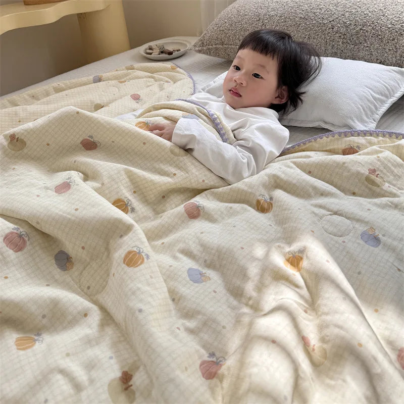 DecorBites™ Kids Cartoon Printed Cooling Summer Blanket - Soft Lightweight Comforter