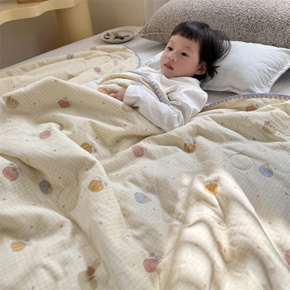 DecorBites™ Kids Cartoon Printed Cooling Summer Blanket - Soft Lightweight Comforter