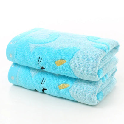 DecorBites™ Kids Cute Kittens Bamboo Fiber Towel - Soft, Strong, High Quality