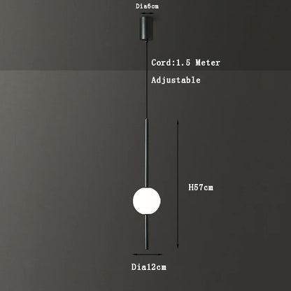 DecorBites™ Gold Pendant Light, Modern 1-Light Ceiling Fixture for Bedroom and Living Room