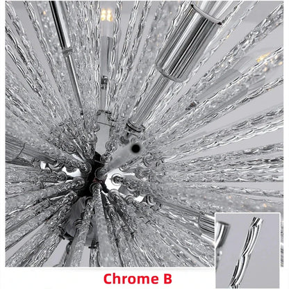 ثريا ديكوربايتس™ بتصميم هندسي على شكل نجمة: إضاءة سقف LED عصرية لغرفة المعيشة والمطعم