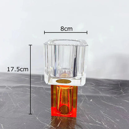 Jarrón de cristal DecorBites™ con flores artificiales, decoración moderna para el hogar