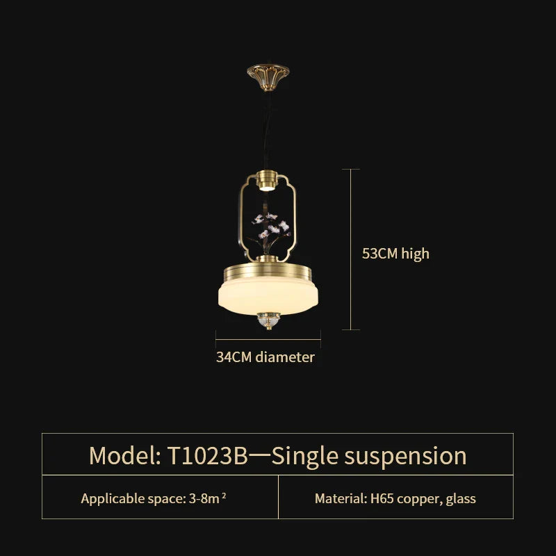 DecorBites™ Chinese Jade Chandelier | Modern Duplex Villa Lighting