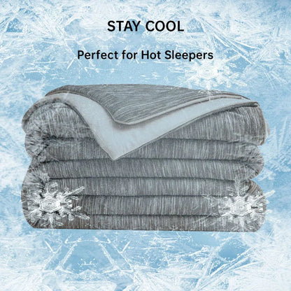 DecorBites™ Super Soft Cooling Blanket King Size Skin-Friendly Quilted Bedspread