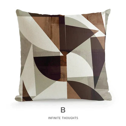 Funda de cojín para sofá DecorBites™ con diseño geométrico artístico - Decoración de lujo para el hogar