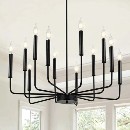 DecorBites™ Industrial Retro Chandelier Lighting for Kitchen Dining Room with 8 Heads