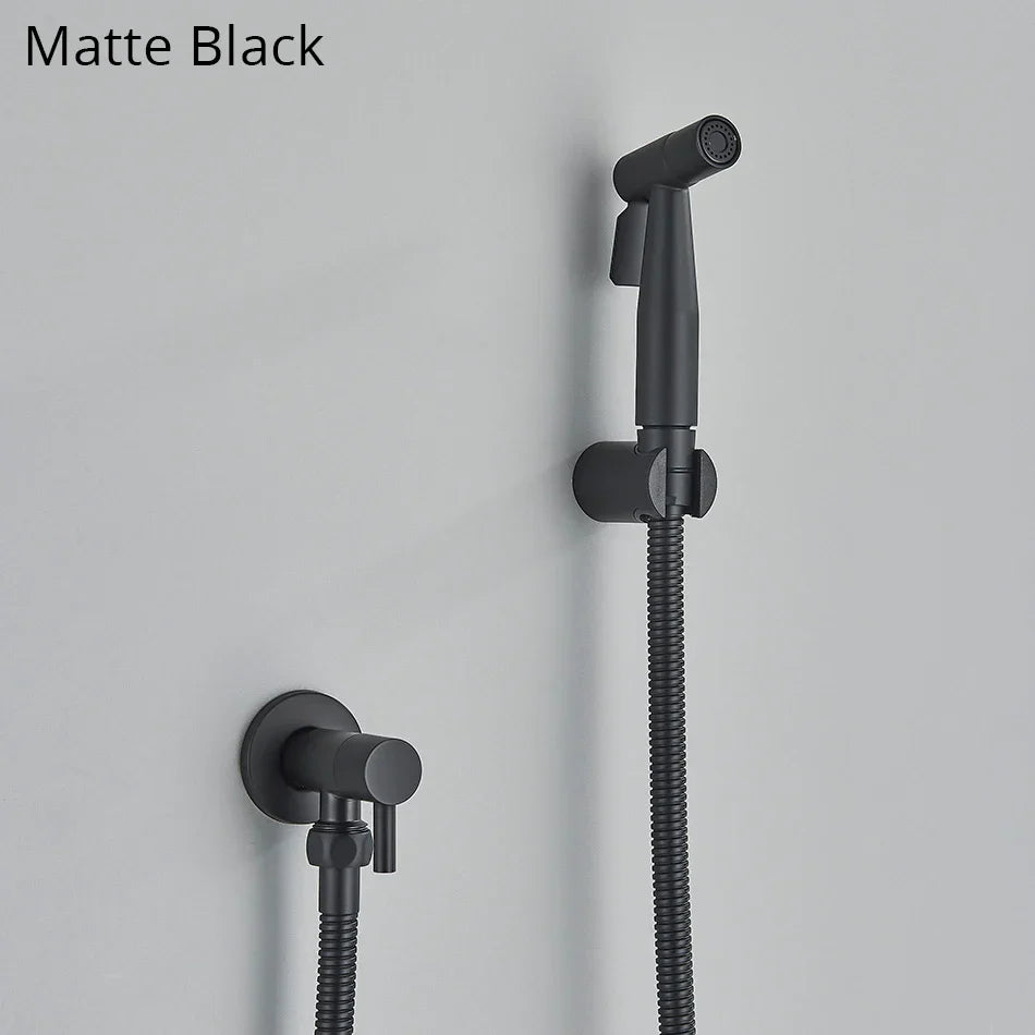 DecorBites™ Brass Bidet Faucet Single Cold Water Toilet Handle Jet Sprayer Mixer