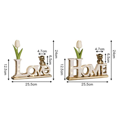 DecorBites™ Love Bear 3D Ceramic Christmas Decoration Ornaments Festive Gift