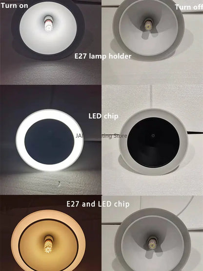 Lámpara de techo colgante DecorBites™ en forma de cono: Tres métodos de iluminación, luz LED colgante