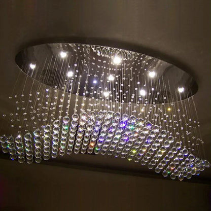 DecorBites™ Crystal Flush Mount Chandelier: Modern Contemporary Lighting Fixtures