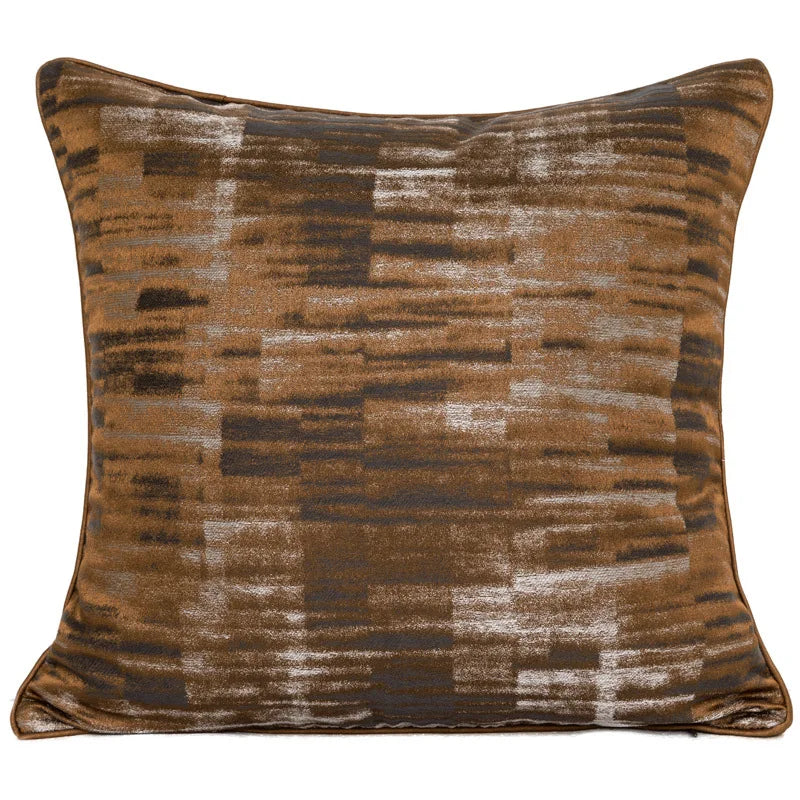 DecorBites™ Luxe Jacquard Cushion Covers - Brown Gold Coffee Color - 45x45cm