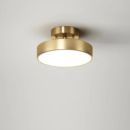 DecorBites™ Brass LED Ceiling Chandelier: Adjustable, Modern Fixture for Bedroom, Living Room, Kitchen, Aisle.