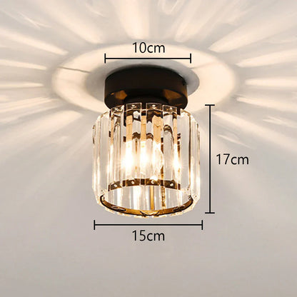 DecorBites™ Glass Crystal LED Ceiling Chandelier for Home Decor