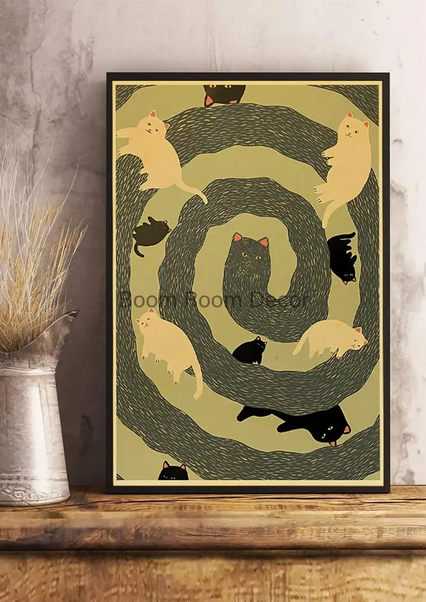 DecorBites™ Lover Cat Paper Poster for Home Decor