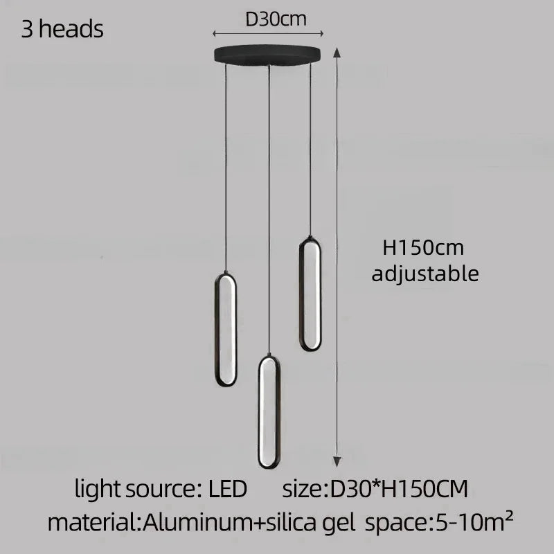 DecorBites™ LED Staircase Branch Chandelier for Modern Living & Dining Rooms