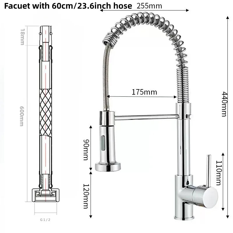 Decorbites™ Grifos Gourmet para Cocina y Baño, Grifería Mezcladora para Fregadero y Lavabo