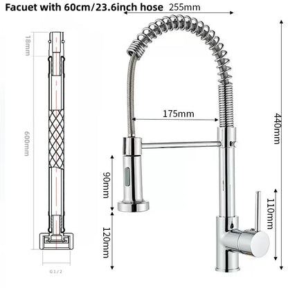 DecorBites™ Gourmet Faucets Mixer Tapware for Kitchen Bathroom Sink Washbasin