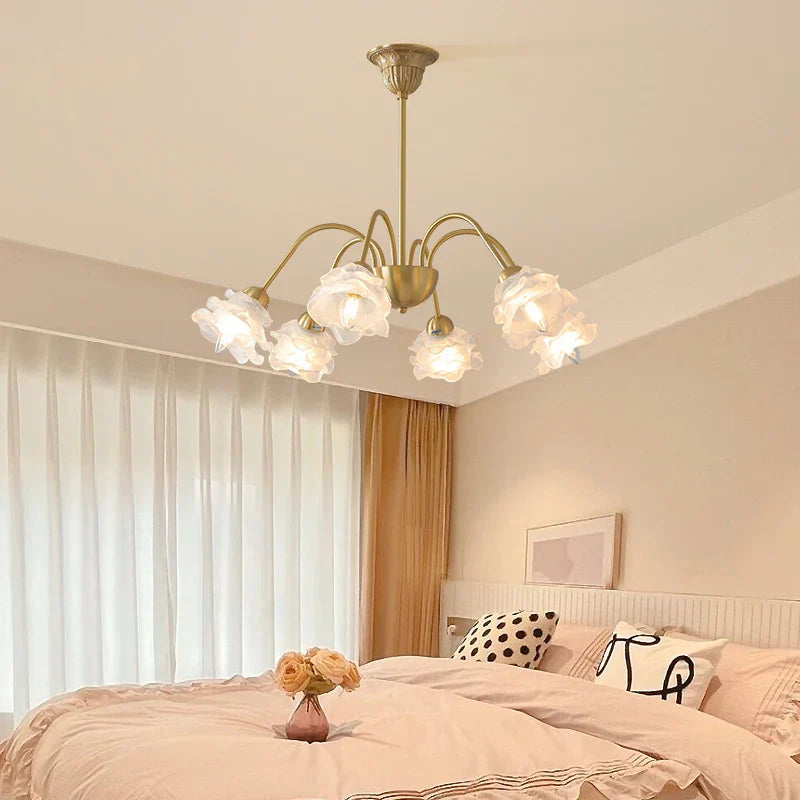DecorBites™ Elegant Flower Chandelier - Modern Retro Medieval Style for Living Room Dining Bedroom