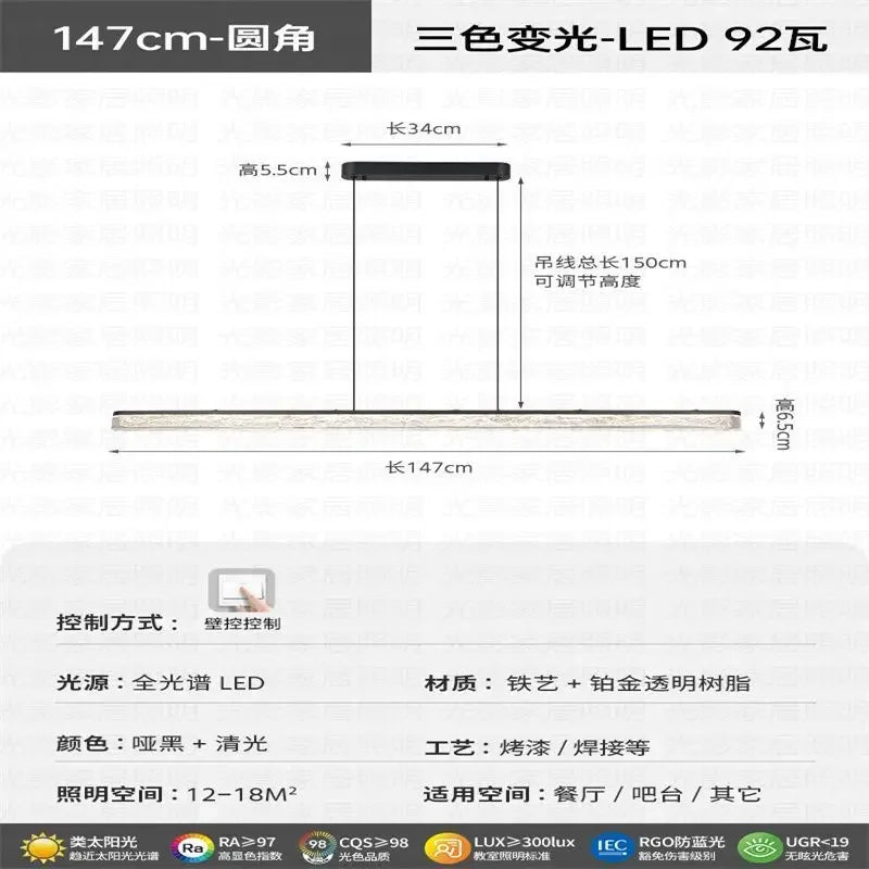 Lámpara colgante LED DecorBites™ para decoración moderna del hogar e iluminación interior